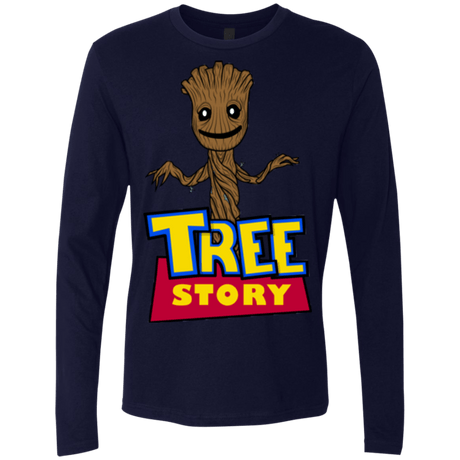 T-Shirts Midnight Navy / Small TREE STORY Men's Premium Long Sleeve
