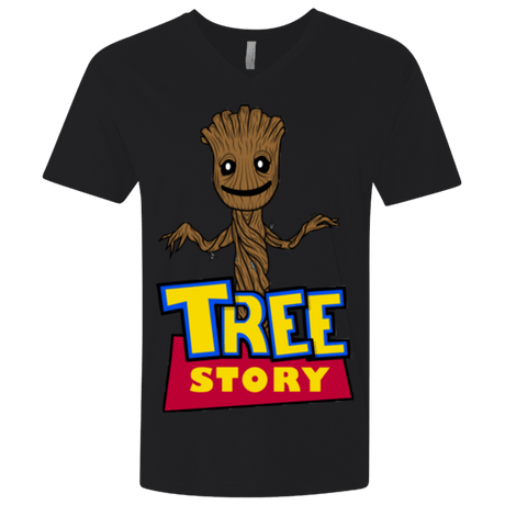 T-Shirts Black / X-Small TREE STORY Men's Premium V-Neck