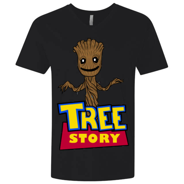 T-Shirts Black / X-Small TREE STORY Men's Premium V-Neck
