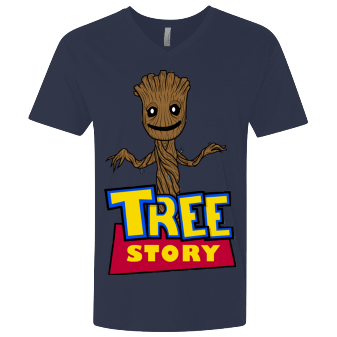 T-Shirts Midnight Navy / X-Small TREE STORY Men's Premium V-Neck