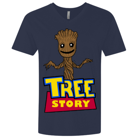 T-Shirts Midnight Navy / X-Small TREE STORY Men's Premium V-Neck