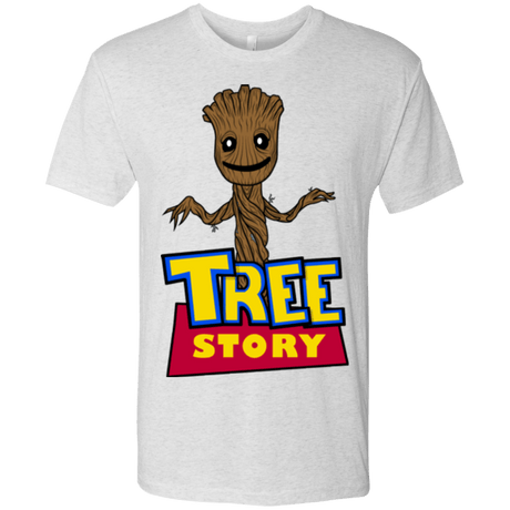 T-Shirts Heather White / Small TREE STORY Men's Triblend T-Shirt