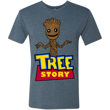 T-Shirts Indigo / Small TREE STORY Men's Triblend T-Shirt