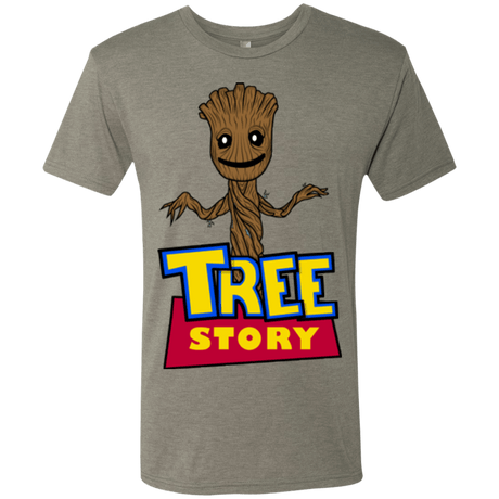 T-Shirts Venetian Grey / Small TREE STORY Men's Triblend T-Shirt