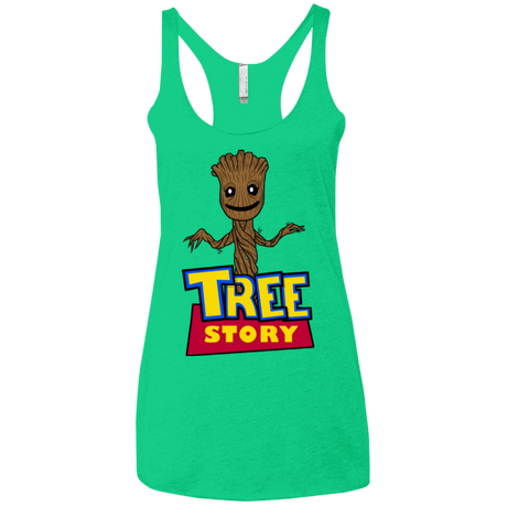 T-Shirts Envy / X-Small TREE STORY Women's Triblend Racerback Tank