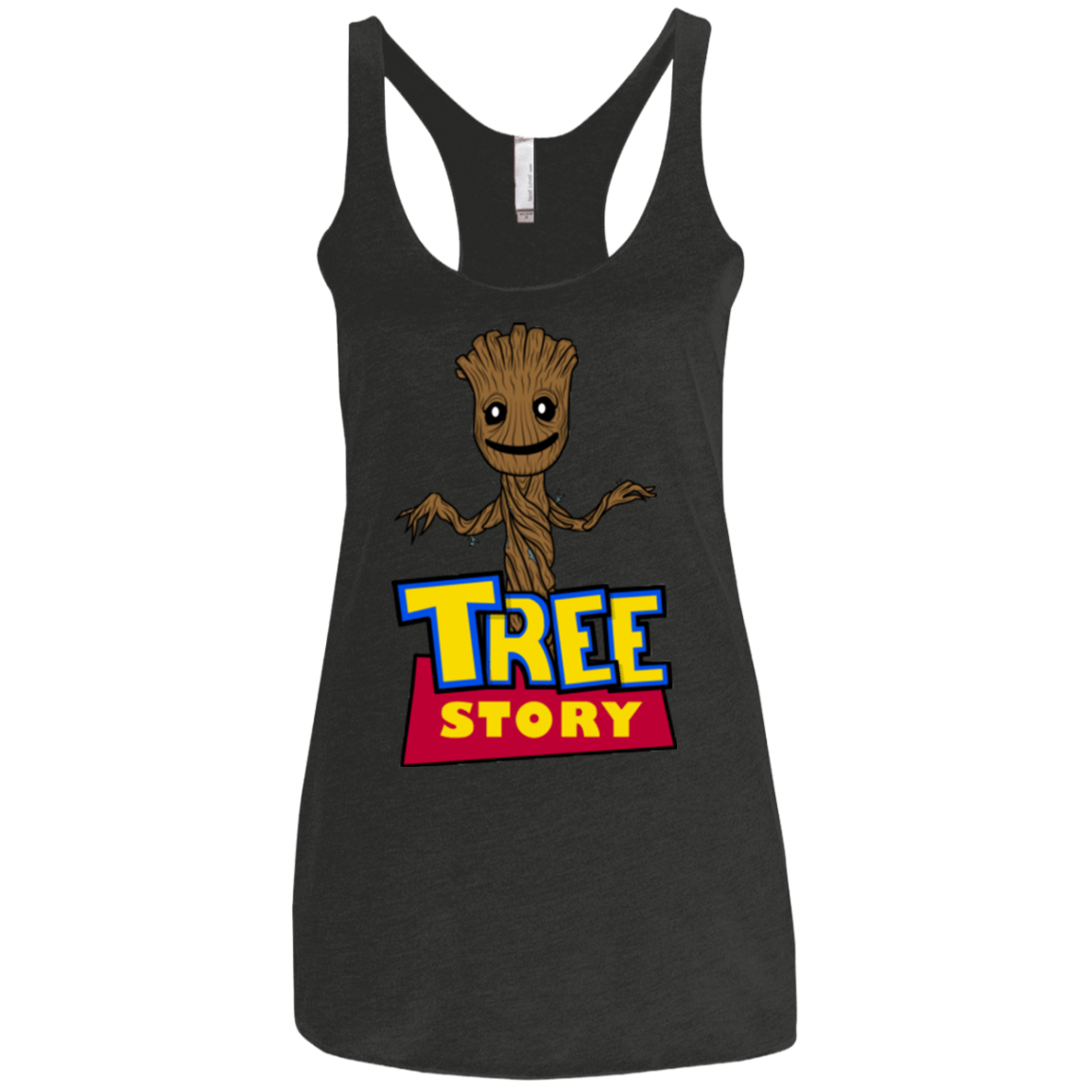 T-Shirts Vintage Black / X-Small TREE STORY Women's Triblend Racerback Tank