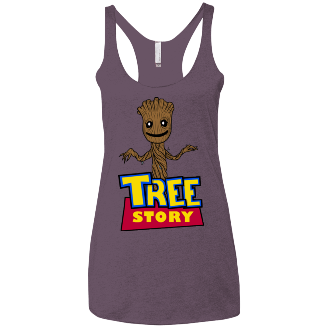 T-Shirts Vintage Purple / X-Small TREE STORY Women's Triblend Racerback Tank