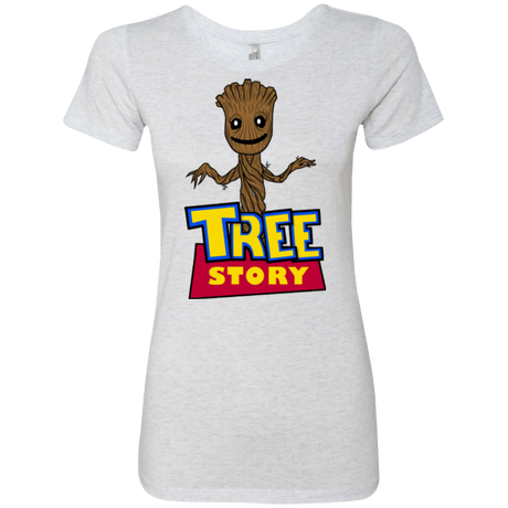 T-Shirts Heather White / Small TREE STORY Women's Triblend T-Shirt