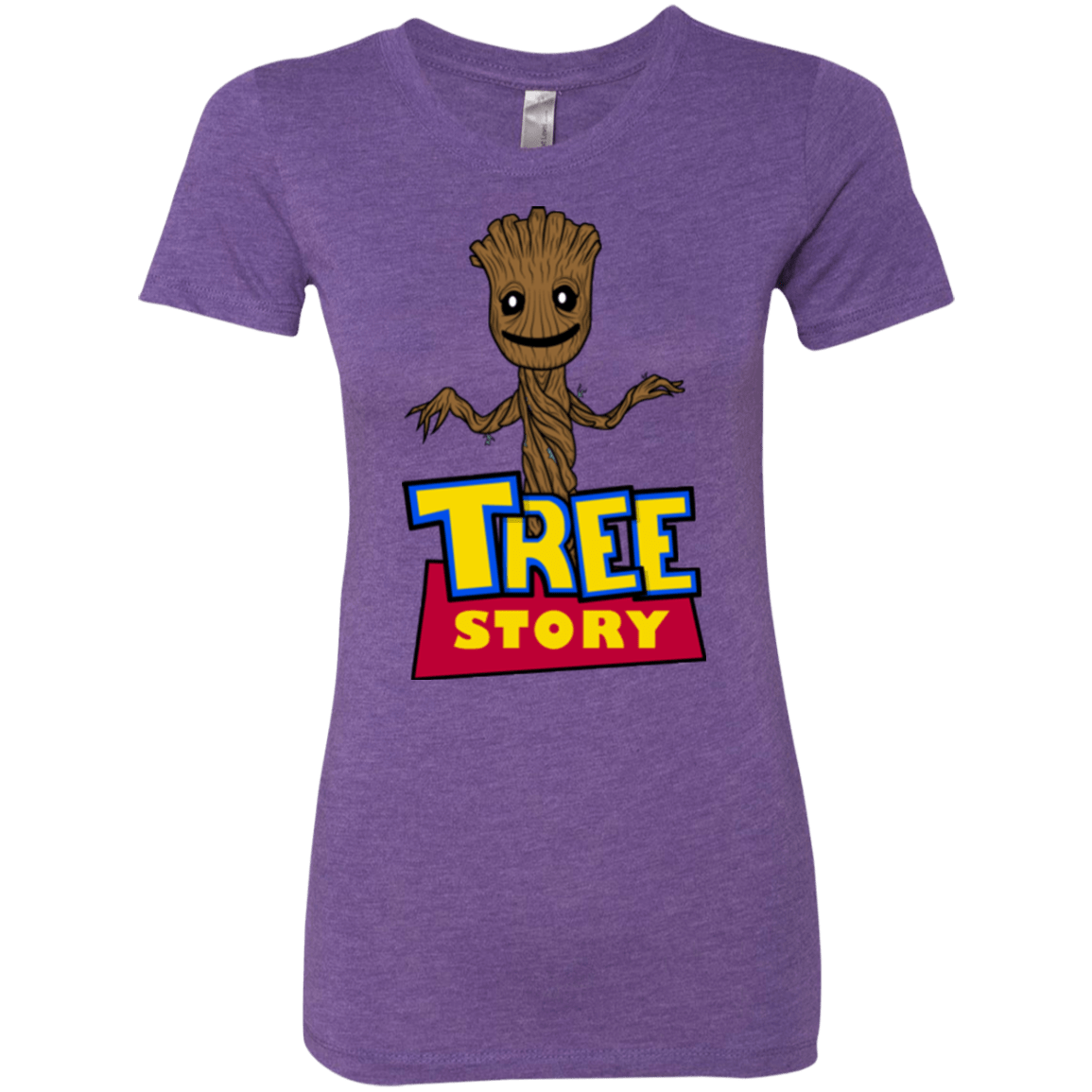 T-Shirts Purple Rush / Small TREE STORY Women's Triblend T-Shirt