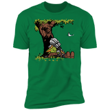T-Shirts Kelly Green / S Tree Yoda Calvin Men's Premium T-Shirt