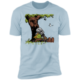 T-Shirts Light Blue / S Tree Yoda Calvin Men's Premium T-Shirt