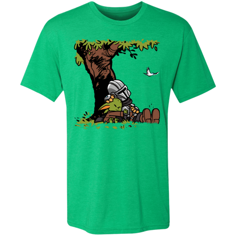T-Shirts Envy / S Tree Yoda Calvin Men's Triblend T-Shirt