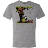 T-Shirts Premium Heather / S Tree Yoda Calvin Men's Triblend T-Shirt