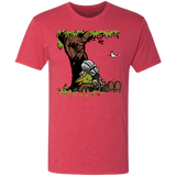 T-Shirts Vintage Red / S Tree Yoda Calvin Men's Triblend T-Shirt
