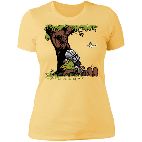 T-Shirts Banana Cream/ / S Tree Yoda Calvin Women's Premium T-Shirt