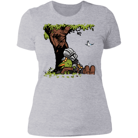 T-Shirts Heather Grey / S Tree Yoda Calvin Women's Premium T-Shirt