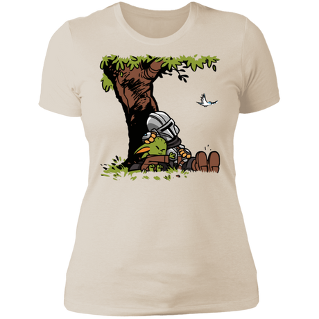 T-Shirts Ivory/ / S Tree Yoda Calvin Women's Premium T-Shirt