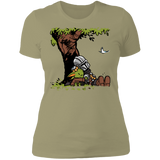 T-Shirts Light Olive / S Tree Yoda Calvin Women's Premium T-Shirt