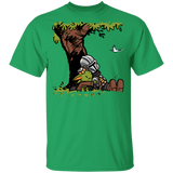 T-Shirts Irish Green / YXS Tree Yoda Calvin Youth T-Shirt