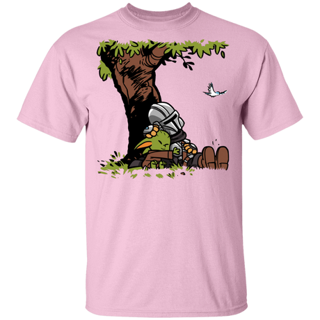 T-Shirts Light Pink / YXS Tree Yoda Calvin Youth T-Shirt