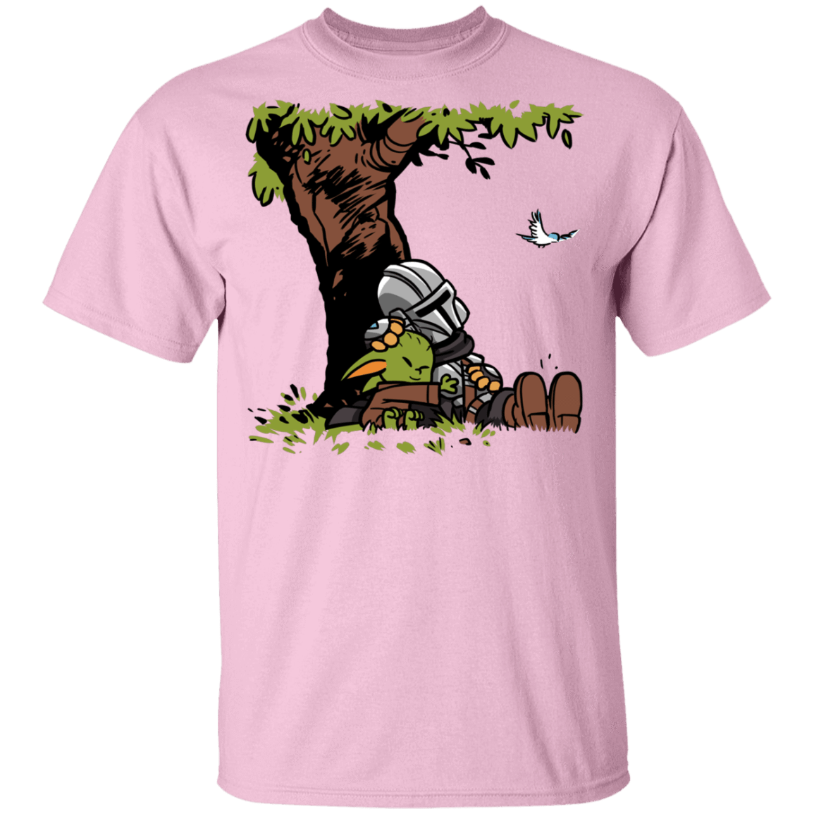 T-Shirts Light Pink / YXS Tree Yoda Calvin Youth T-Shirt