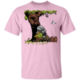 T-Shirts Light Pink / YXS Tree Yoda Calvin Youth T-Shirt