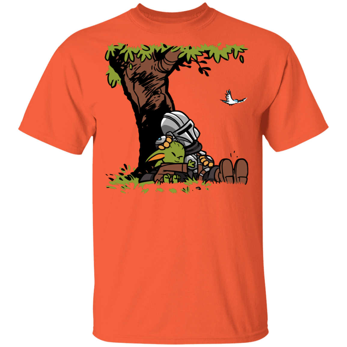 T-Shirts Orange / YXS Tree Yoda Calvin Youth T-Shirt