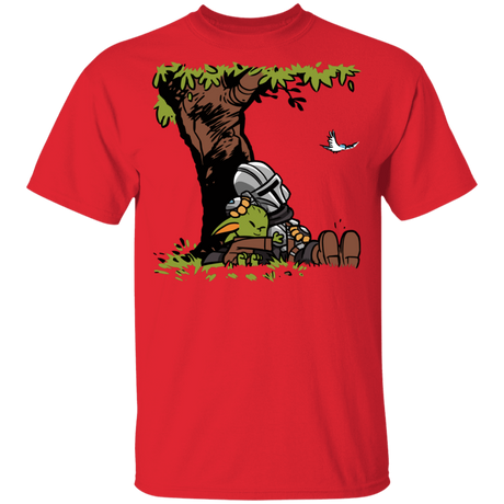 T-Shirts Red / YXS Tree Yoda Calvin Youth T-Shirt