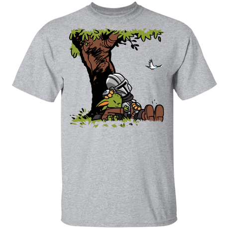 T-Shirts Sport Grey / YXS Tree Yoda Calvin Youth T-Shirt
