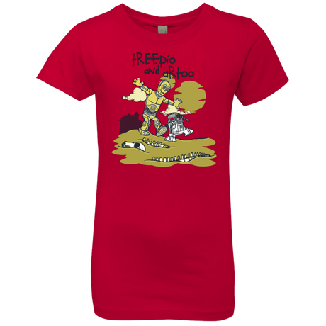 T-Shirts Red / YXS Treepio and Artoo Girls Premium T-Shirt