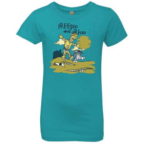 T-Shirts Tahiti Blue / YXS Treepio and Artoo Girls Premium T-Shirt