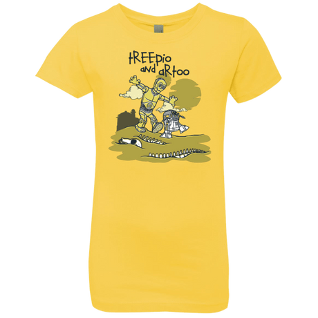 T-Shirts Vibrant Yellow / YXS Treepio and Artoo Girls Premium T-Shirt