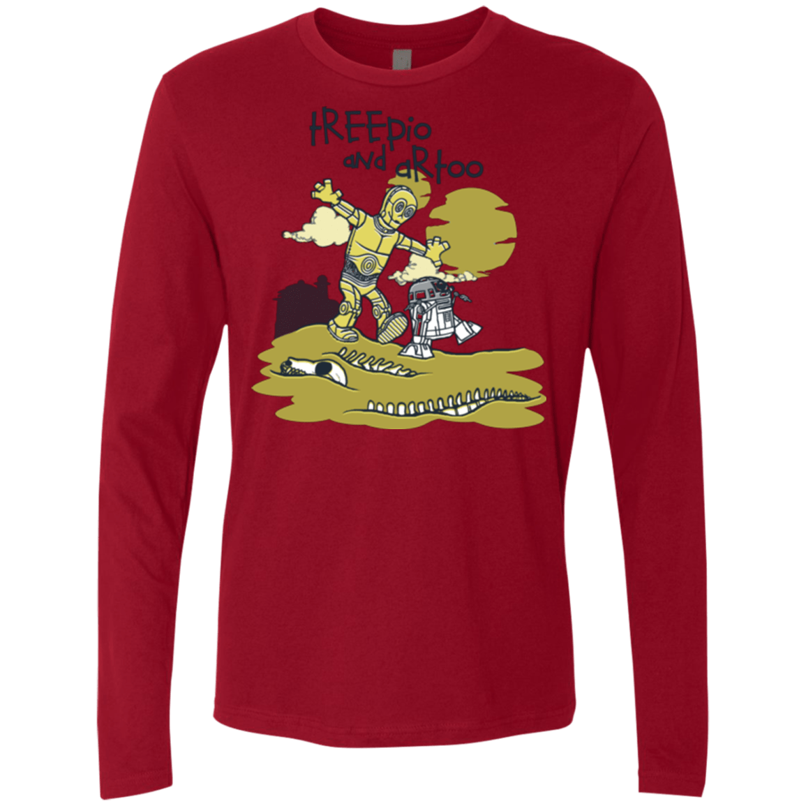 T-Shirts Cardinal / Small Treepio and Artoo Men's Premium Long Sleeve