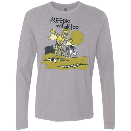 T-Shirts Heather Grey / Small Treepio and Artoo Men's Premium Long Sleeve