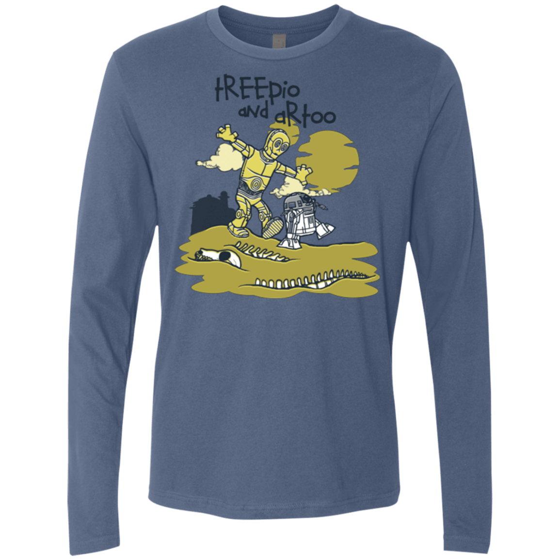 T-Shirts Indigo / Small Treepio and Artoo Men's Premium Long Sleeve