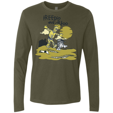 T-Shirts Military Green / Small Treepio and Artoo Men's Premium Long Sleeve