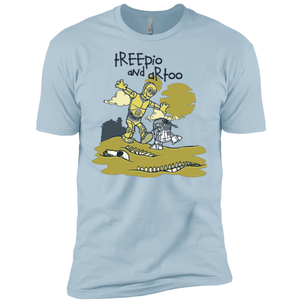 T-Shirts Light Blue / X-Small Treepio and Artoo Men's Premium T-Shirt