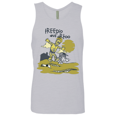 T-Shirts Heather Grey / Small Treepio and Artoo Men's Premium Tank Top