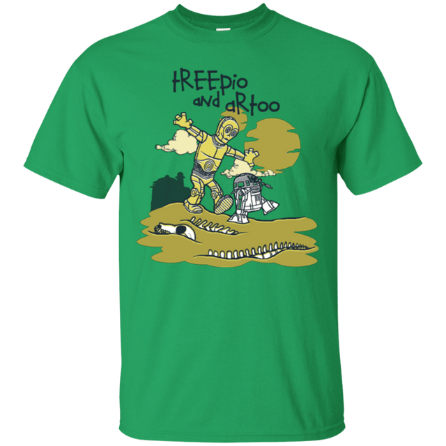 T-Shirts Irish Green / Small Treepio and Artoo T-Shirt