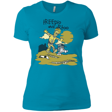T-Shirts Turquoise / X-Small Treepio and Artoo Women's Premium T-Shirt