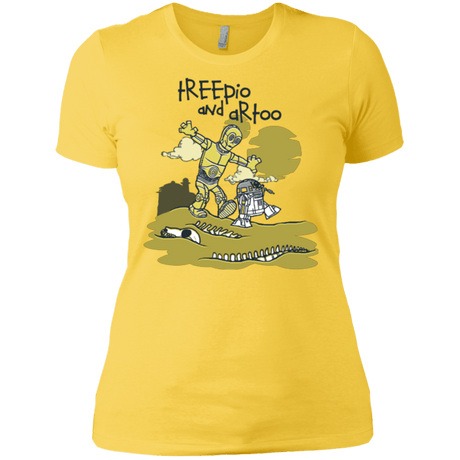 T-Shirts Vibrant Yellow / X-Small Treepio and Artoo Women's Premium T-Shirt