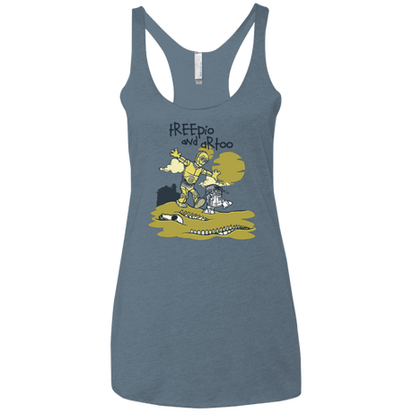 T-Shirts Indigo / X-Small Treepio and Artoo Women's Triblend Racerback Tank