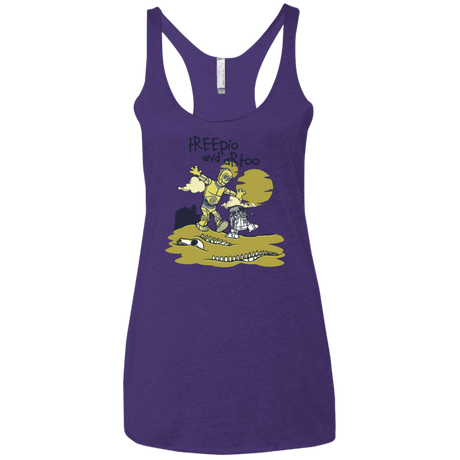 T-Shirts Purple / X-Small Treepio and Artoo Women's Triblend Racerback Tank