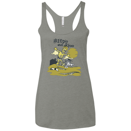 T-Shirts Venetian Grey / X-Small Treepio and Artoo Women's Triblend Racerback Tank