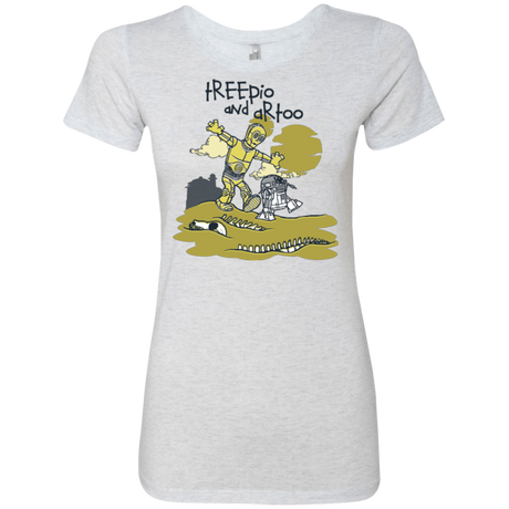 T-Shirts Heather White / Small Treepio and Artoo Women's Triblend T-Shirt