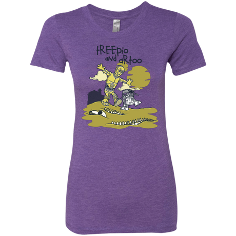 T-Shirts Purple Rush / Small Treepio and Artoo Women's Triblend T-Shirt