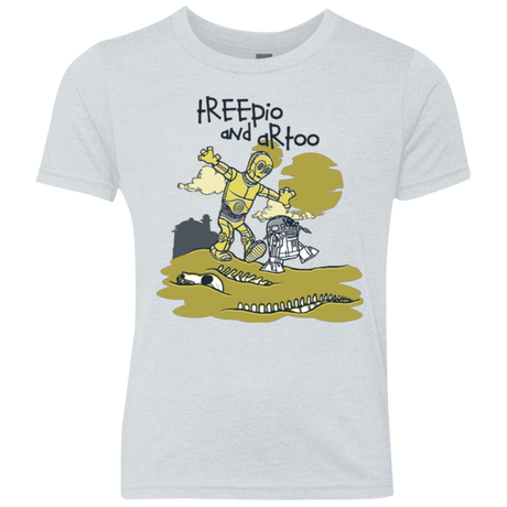 T-Shirts Heather White / YXS Treepio and Artoo Youth Triblend T-Shirt