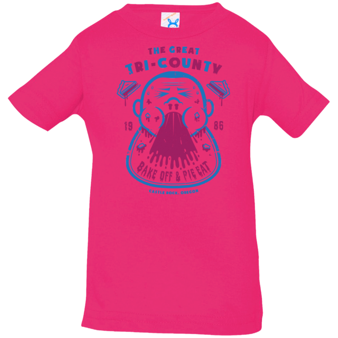 T-Shirts Hot Pink / 6 Months Tri County Pie Eating Infant PremiumT-Shirt