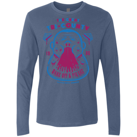 T-Shirts Indigo / Small Tri County Pie Eating Men's Premium Long Sleeve