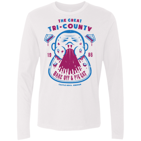 T-Shirts White / Small Tri County Pie Eating Men's Premium Long Sleeve